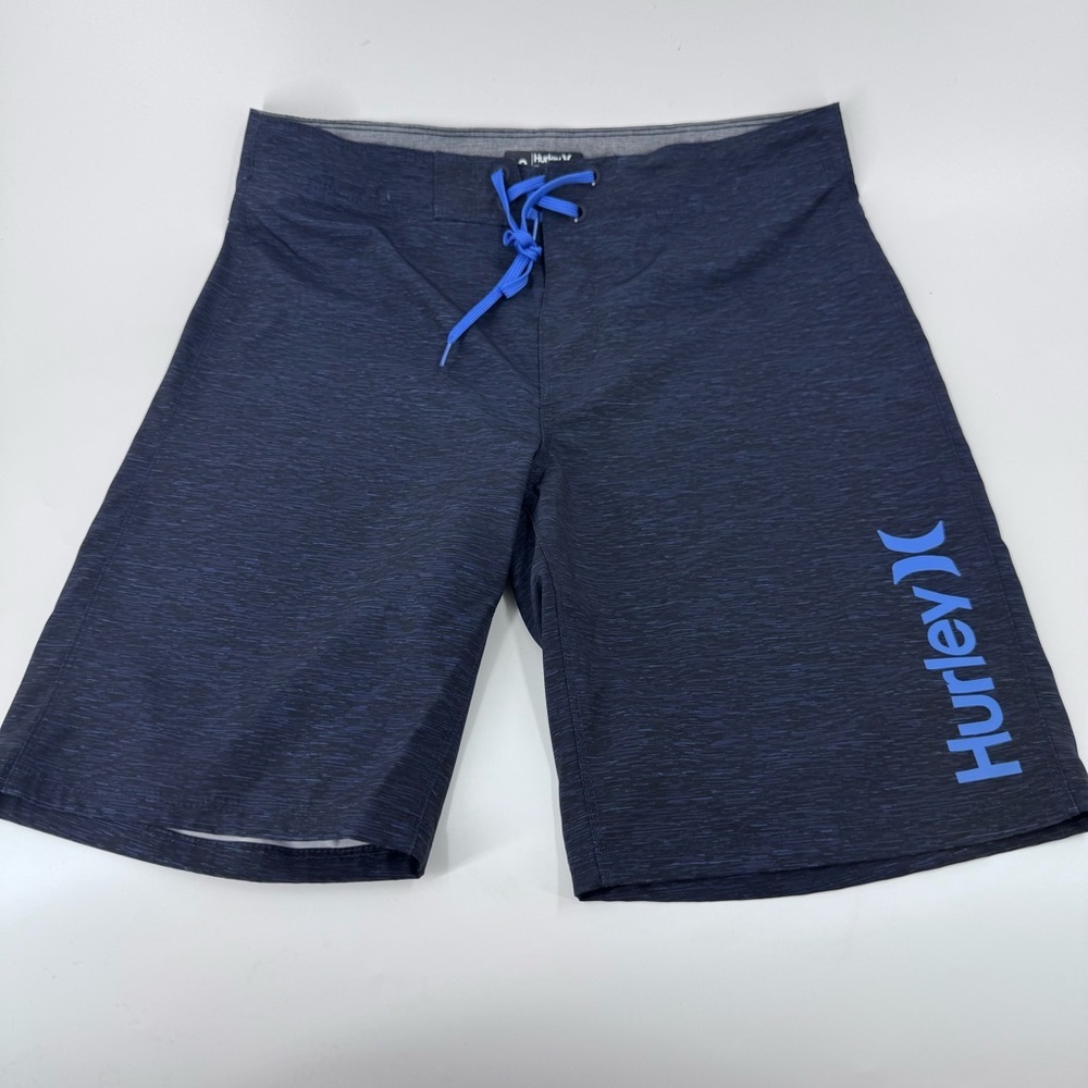 Hurley Men's Swim Board Shorts - black and Blue